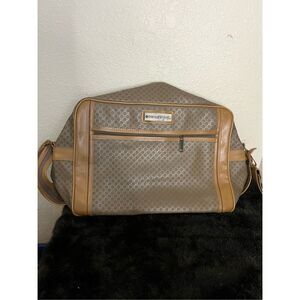 Pam Am Vintage Brown Carry On Travel Bag by Bandanco (Made in Taiwan